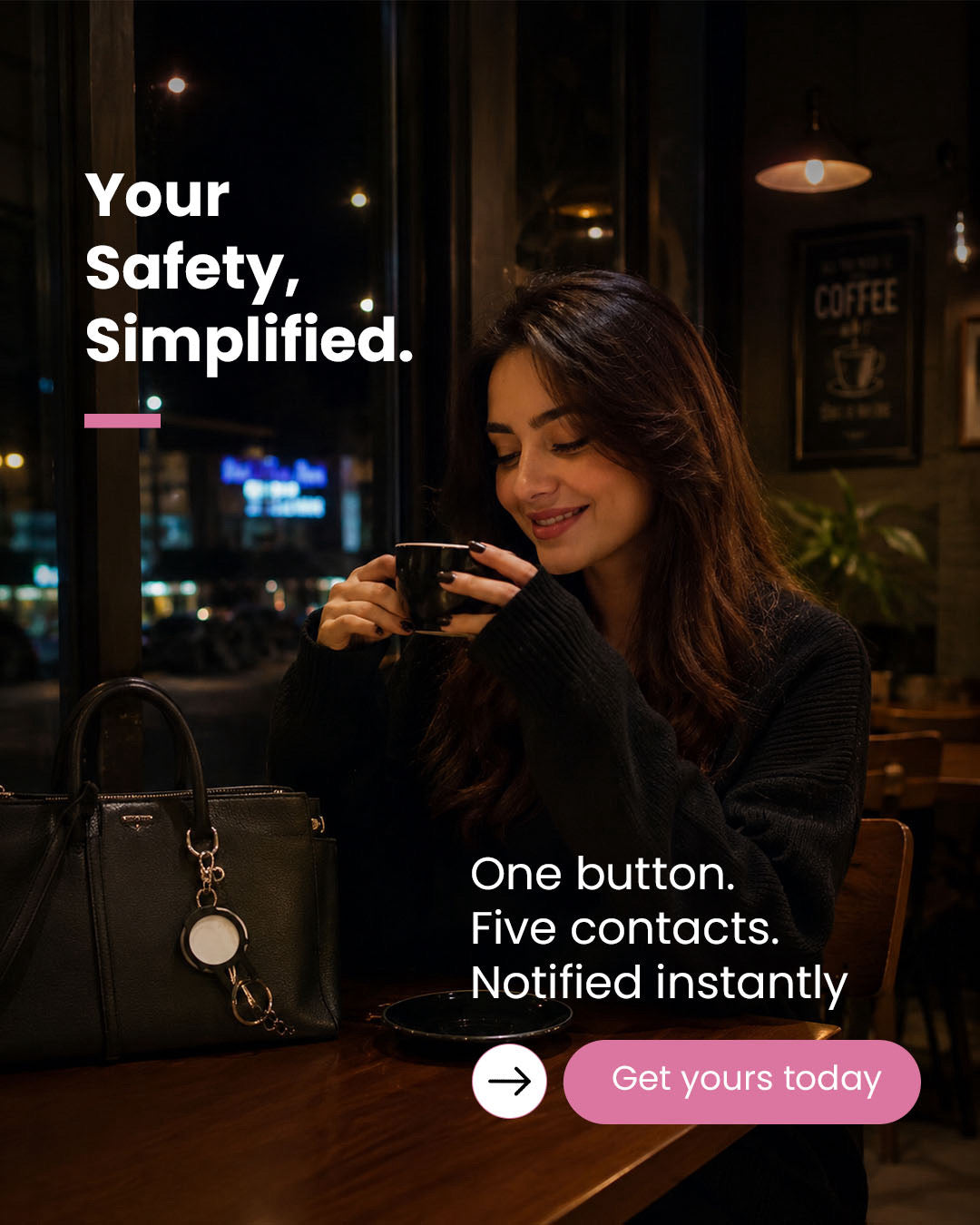 Bestie Button – Discreet Safety Button for Women
